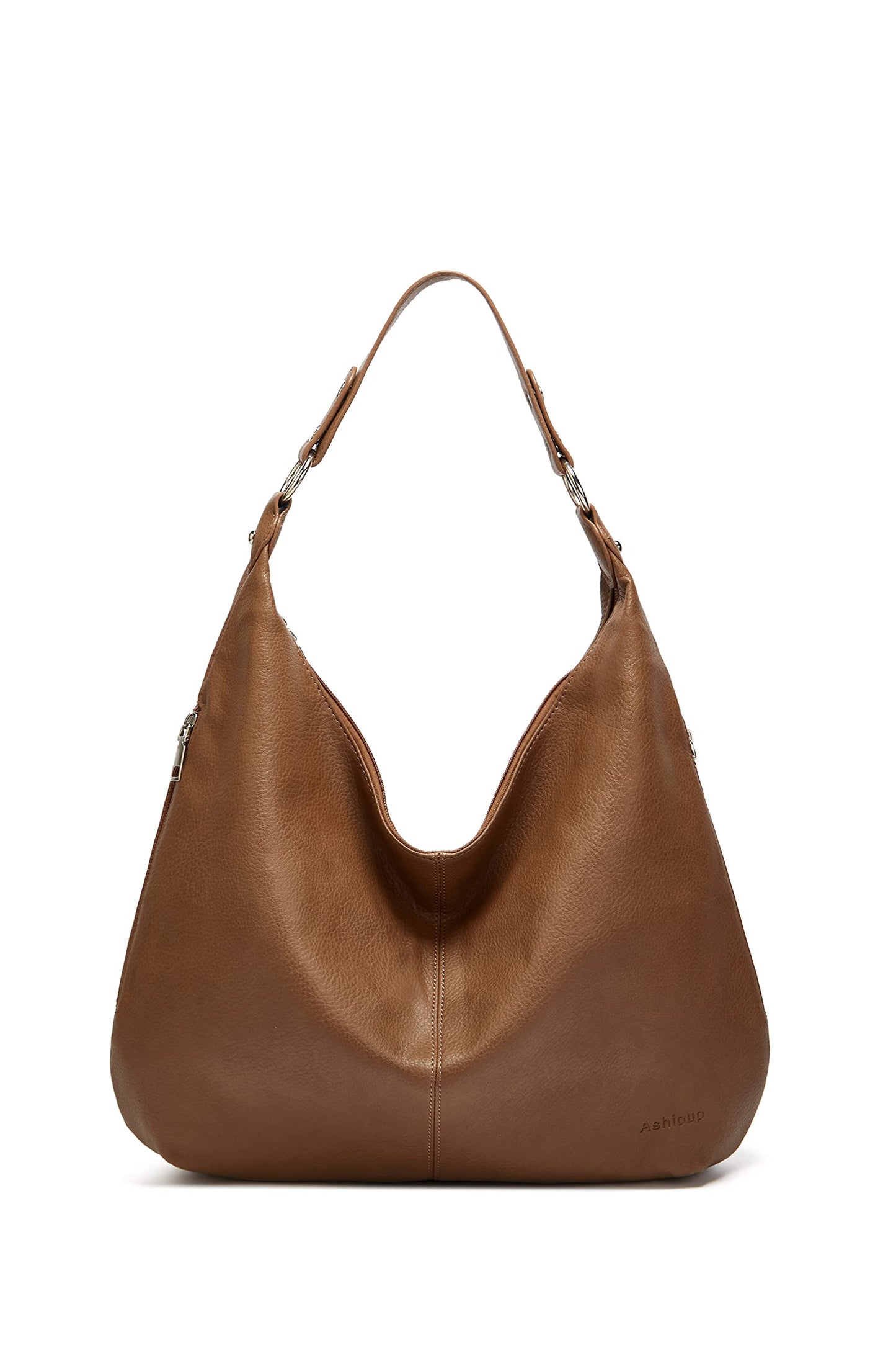 Hobo Bags for Women Soft PU Leather Shoulder Bag Vintage Slouchy Top Handbag with Zipper