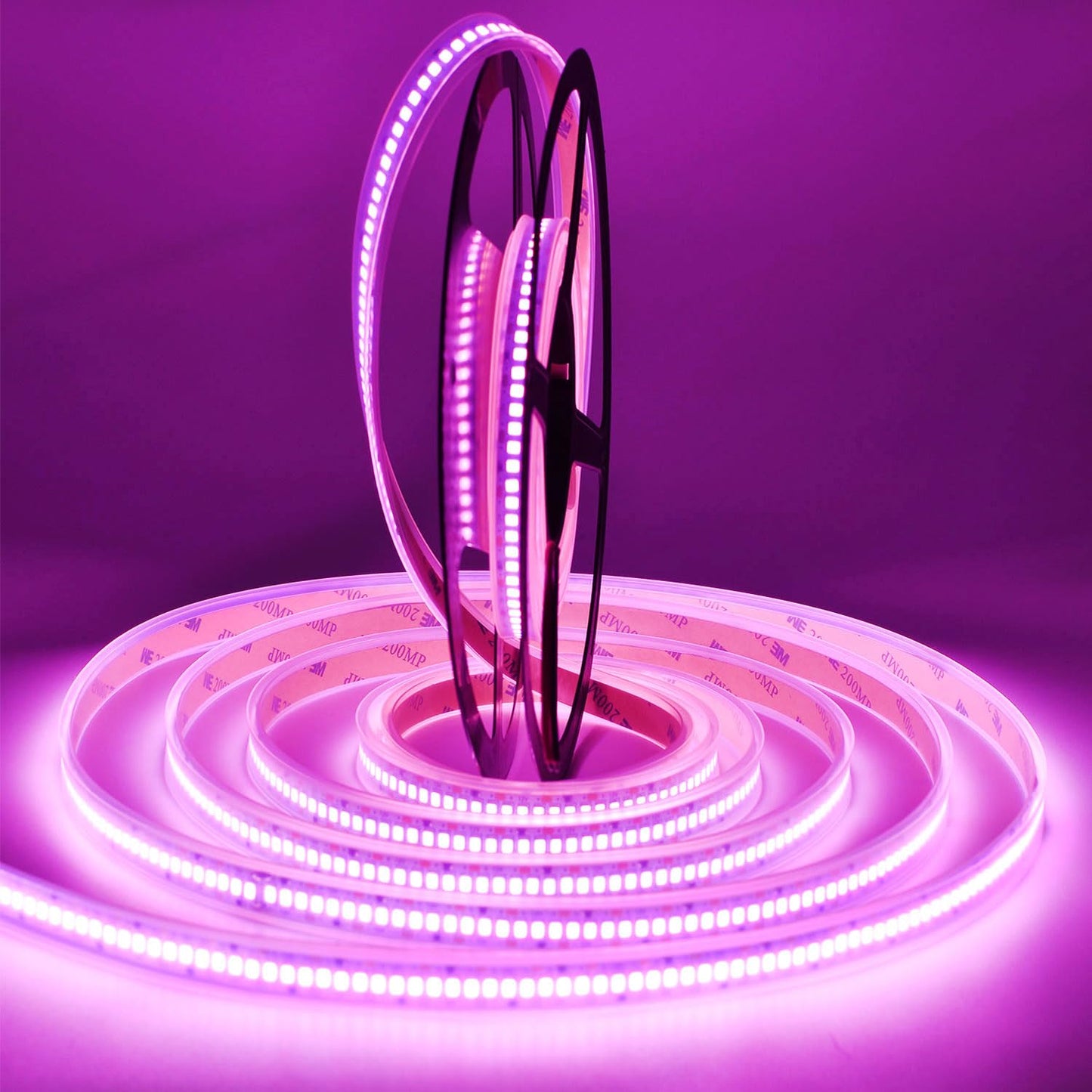 SUYOOULIN LED Strip Lights, SMD 2835 LED Strip, DC12V 1200LEDs 16.4Ft 26000LM High Density LED Light Strips Tube Waterproof IP67, 3 Times Brightness Than SMD3528 LED Strip, Pink