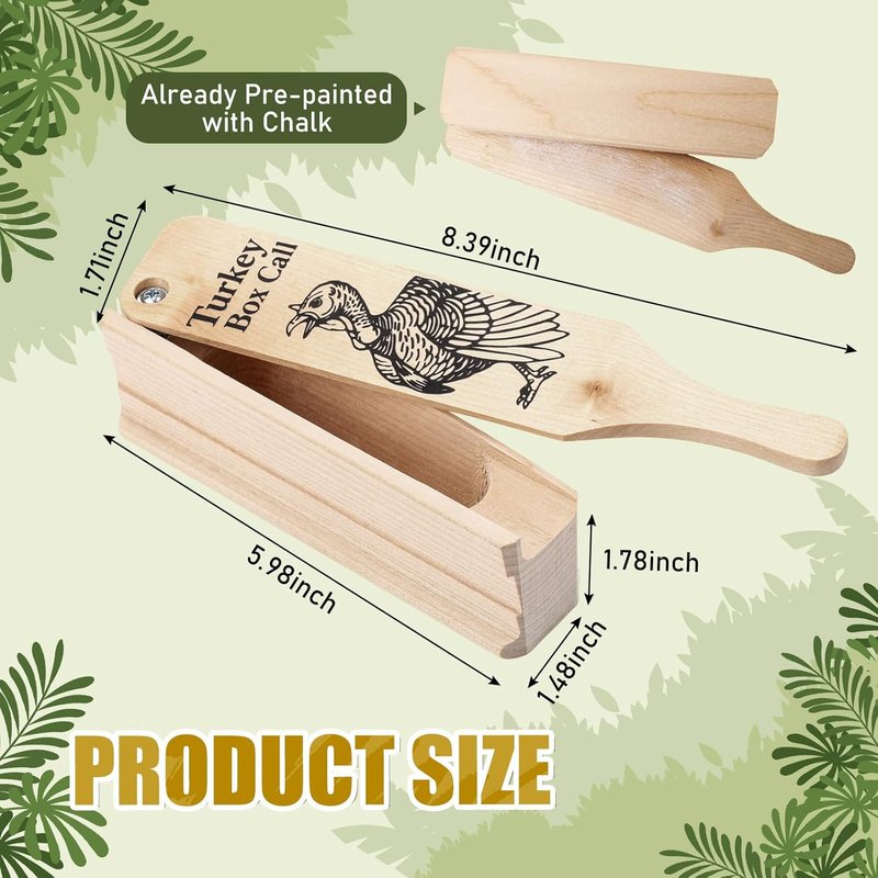 Turkey Box Calls - Realistic Wood Construction for Hunting | Simulates Wide Range of Sounds