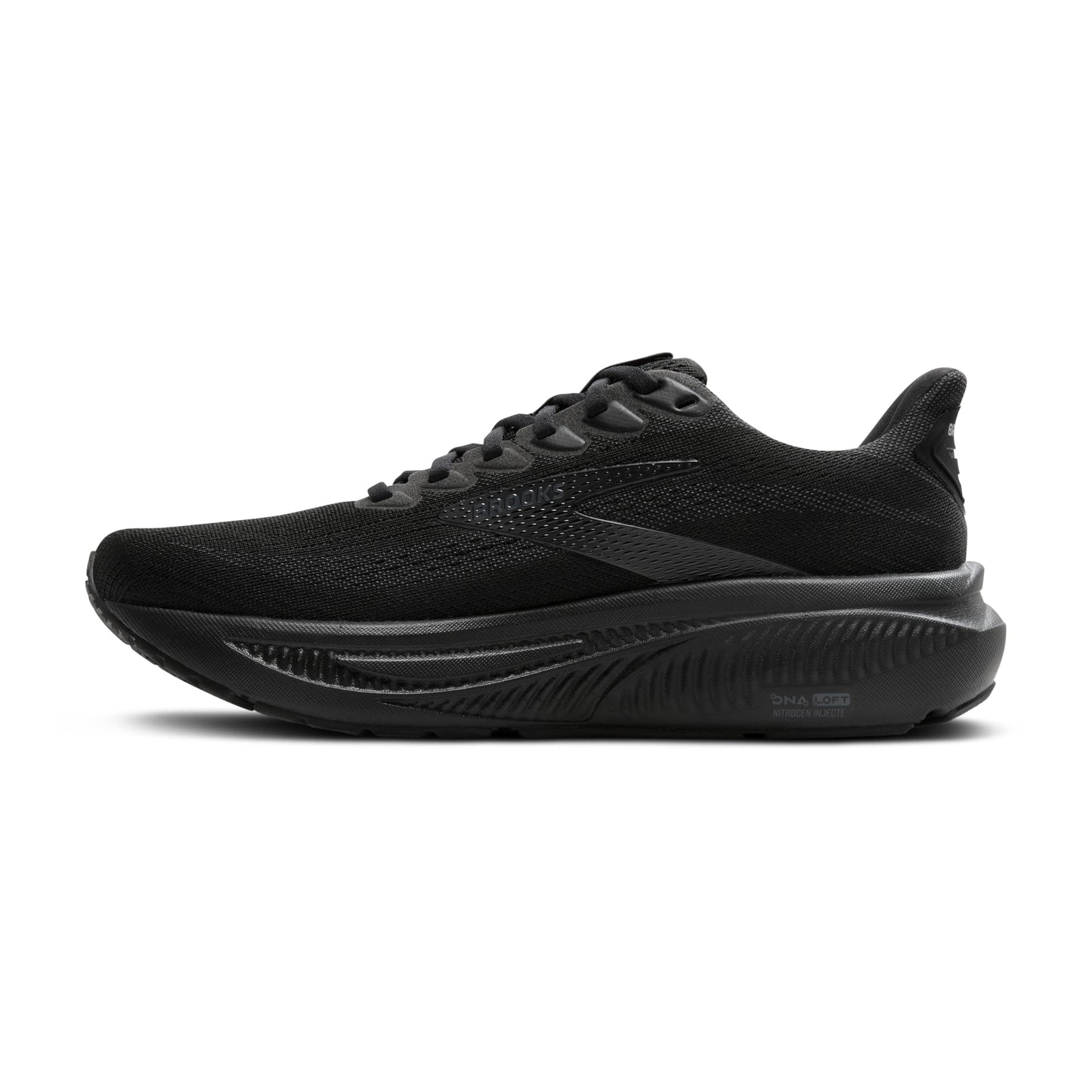 Brooks Women’s Ghost 17 Neutral Running Shoe - Black/Black/Ebony - 11 Wide