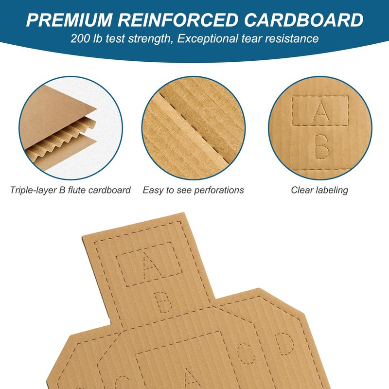 LXVOOEE 44 Pack Cardboard Targets for Shooting, 30 x 18 Inch Cardboard Silhouette Targets for Tactical Practice Self-Defense Training with Pasters