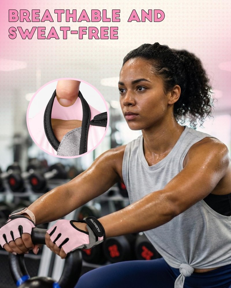 Workout Gloves for Men & Women - Lightweight Weight Lifting Gloves with Excellent Grip | Ideal for Gym, Cycling, Climbing & Fitness