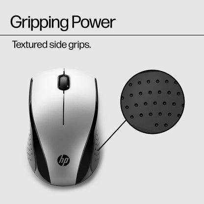 HP X3000 G3 Wireless Mouse - Black, 15-Month Battery, Side Grips for Control, Travel-Friendly, Blue LED, Powerful 1600 DPI Optical Sensor, Compatible with Wins PC/Laptop, Mac, Chromebook (683N7AA)
