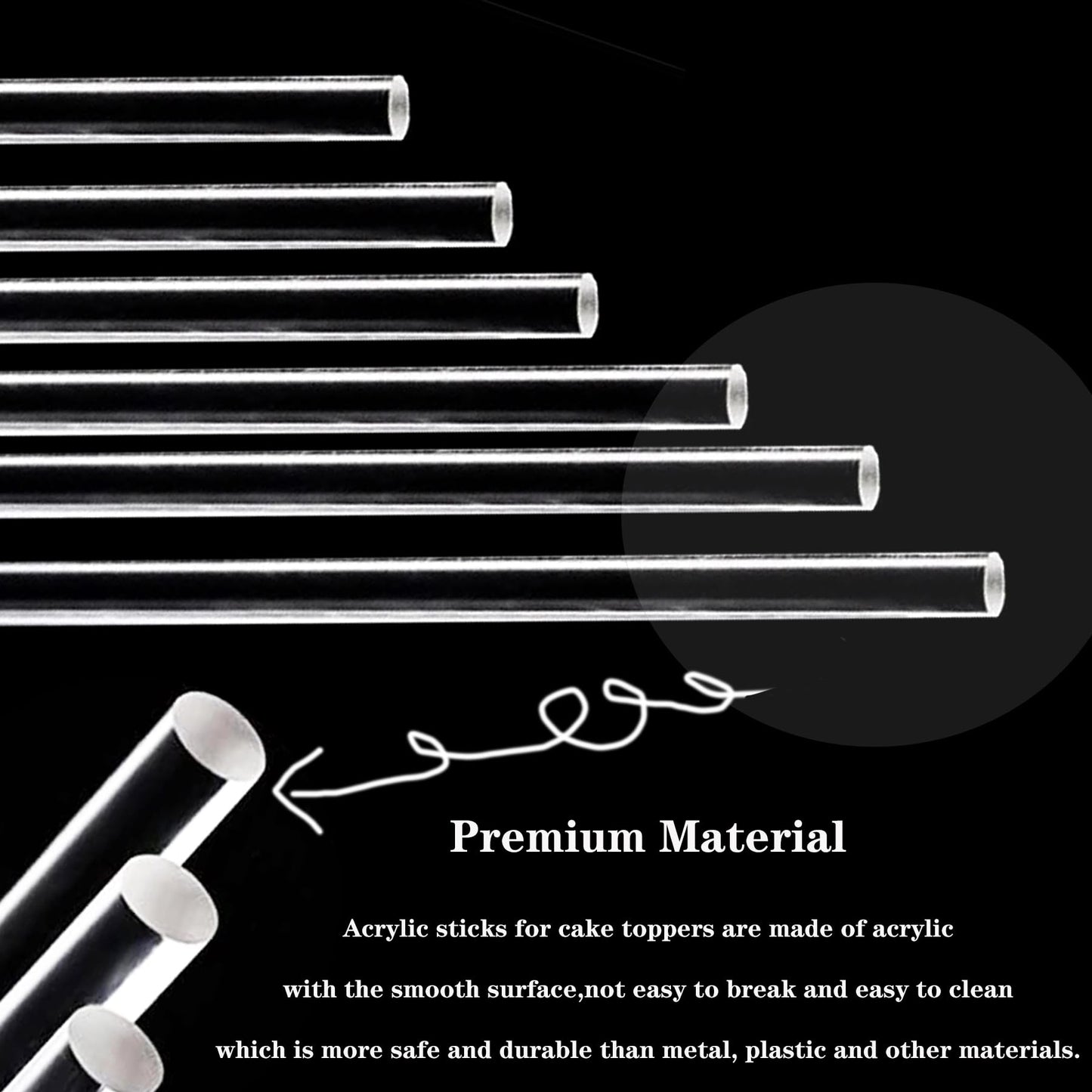 30 Pcs 18 Inch Acrylic Plant Stakes Garden Stakes Clear Orchid Stakes Clear Plant Sticks Potted Plant Christmas Support Stakes for Support Vines Grow Upright Indoor Outdoor Plants