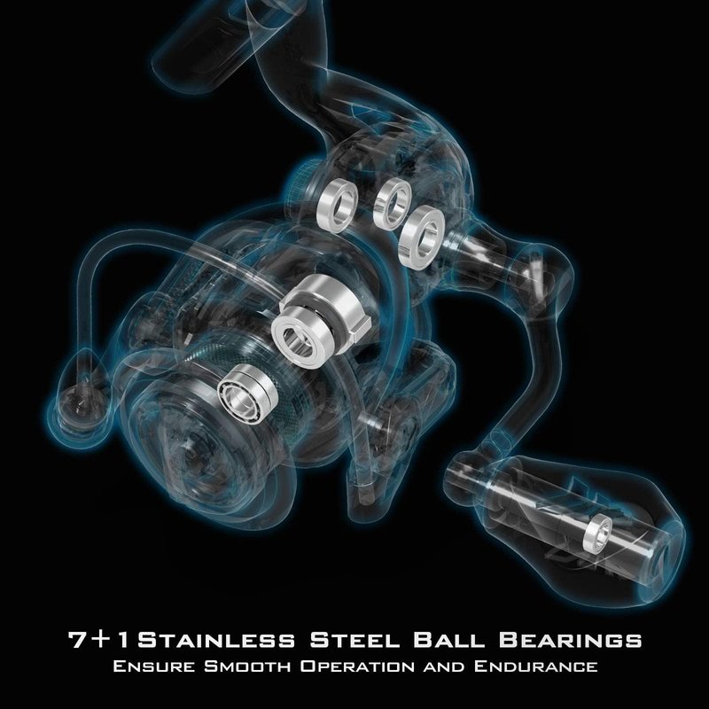 KastKing Zephyr Spinning Reel,Size 1000 Fishing Reel, Light Weight Ultra Smooth Powerful Spinning Fishing Reels