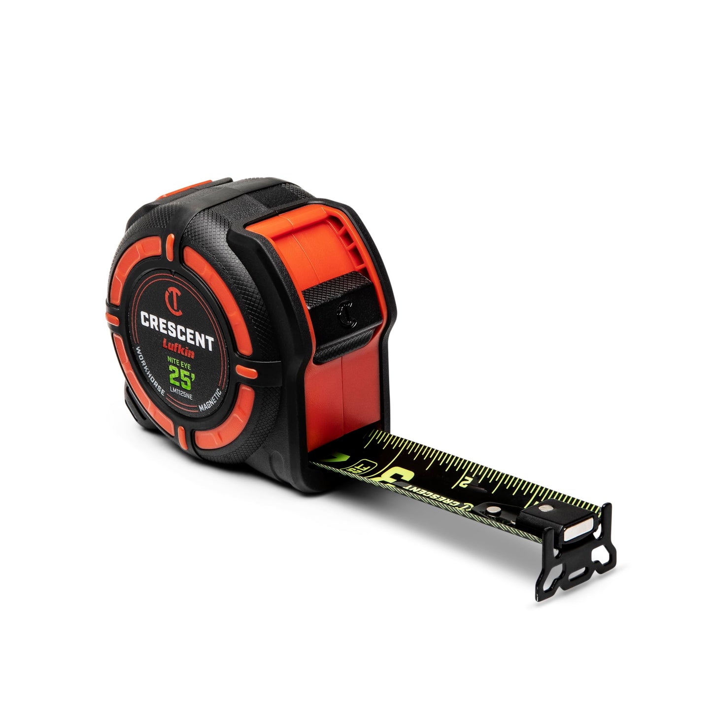 Crescent Lufkin 25 Ft. WORKHORSE NITE EYE Magnetic Tape Measure | LM1125NE