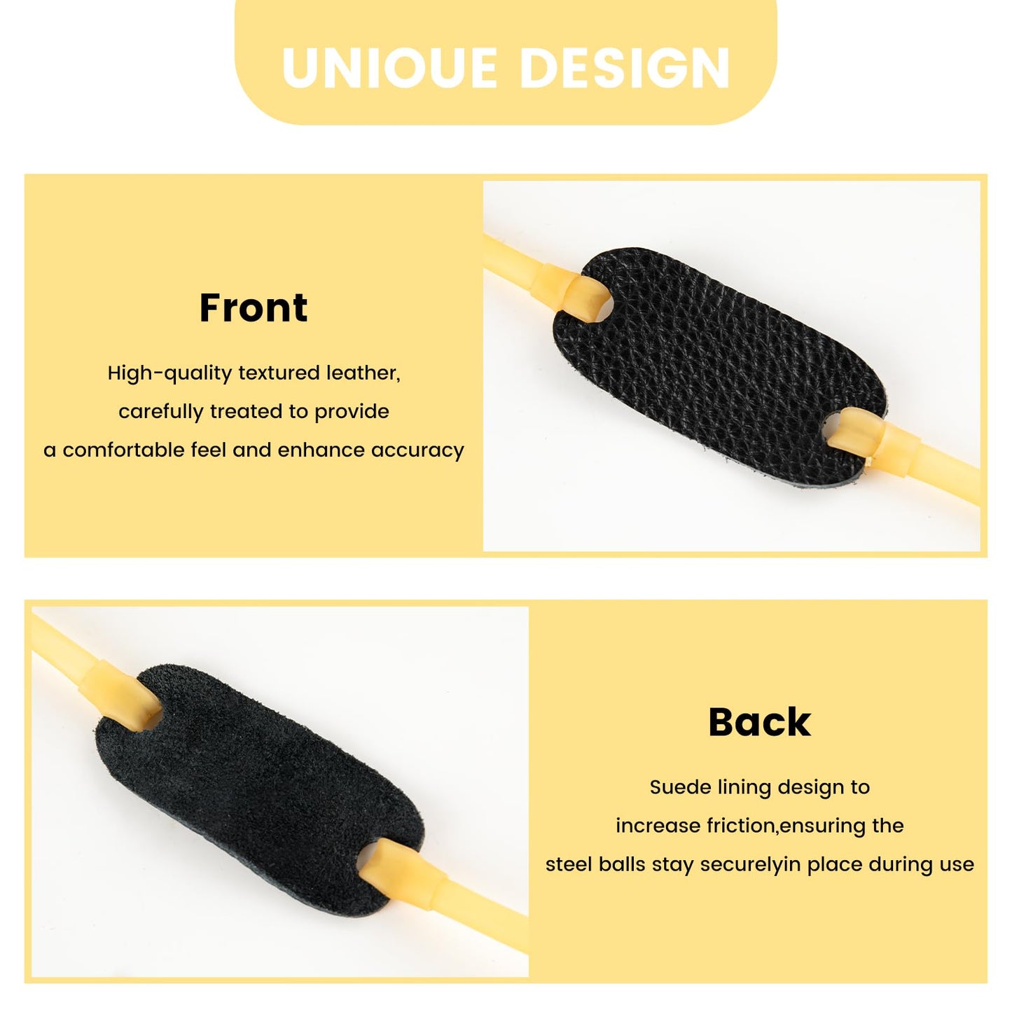 4 Pack Slingshot Replacement Bands,Heavy Duty Tubular Rubber Bands for Hunting and Outdoor Activities Slingshot Replacement Bands Kit Perfect for High Performance Slingshots.