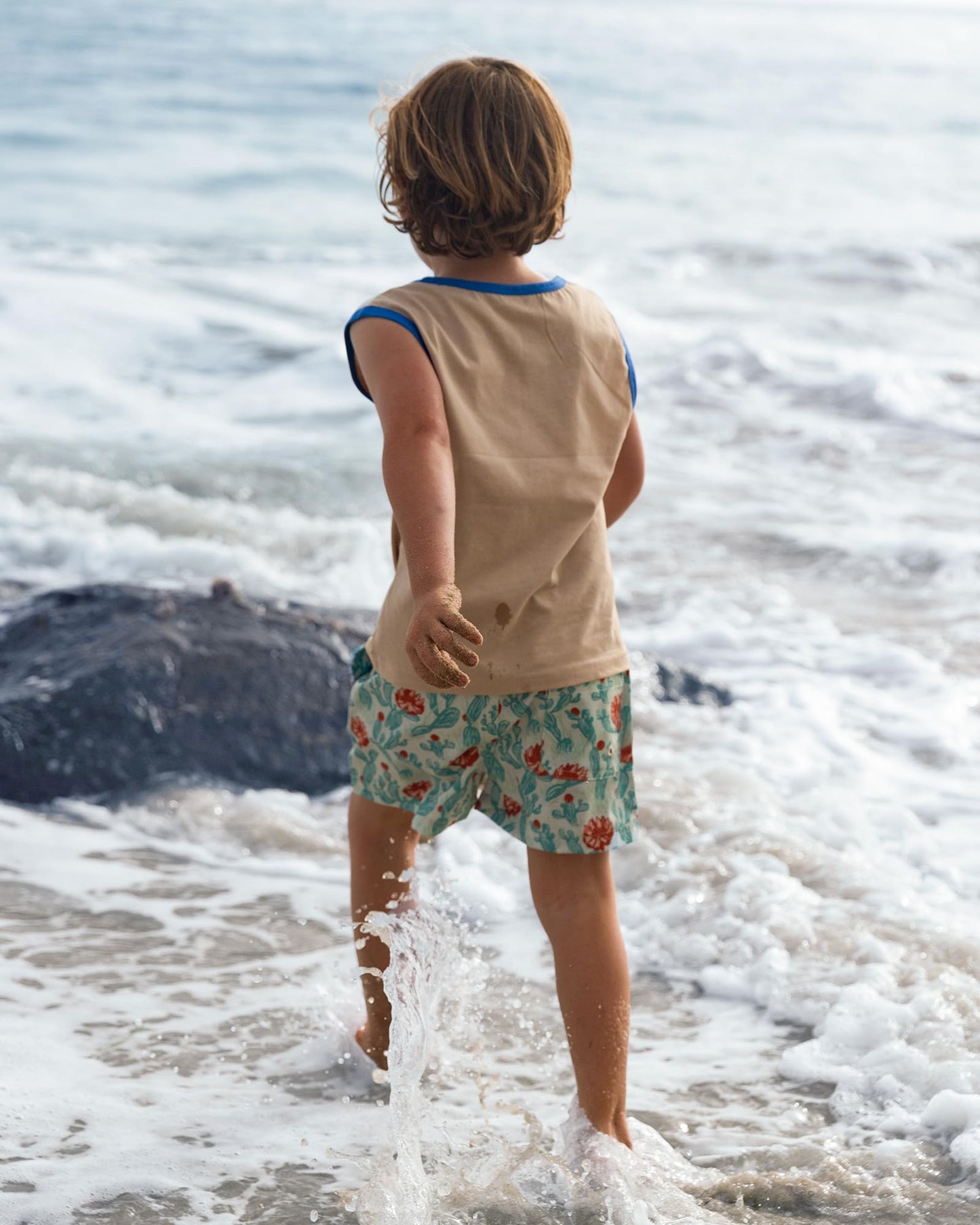 maamgic Boys Swim Trunks Stretch Quick Dry Swim Shorts Kids Bathing Suits Toddler Boy Swimsuit Swimwear Cactus Green 3T