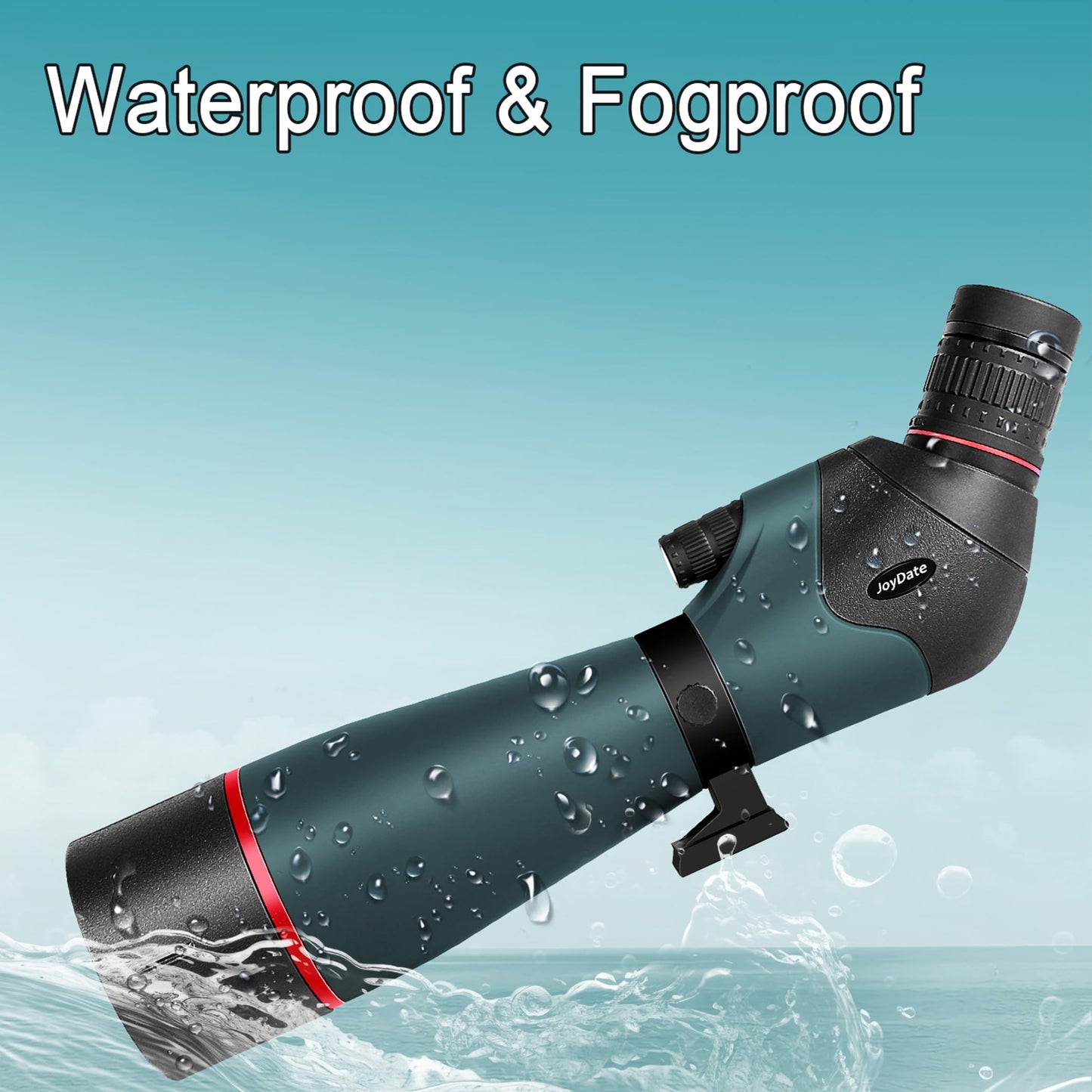 Joydate 20-60x80 Spotting Scopes for Bird Watching, BAK4 Waterproof Spotting Scope for Wildlife Viewing Hiking Camping, HD Spotter Scope with Tripod Smartphone Holder and Carrying Bag