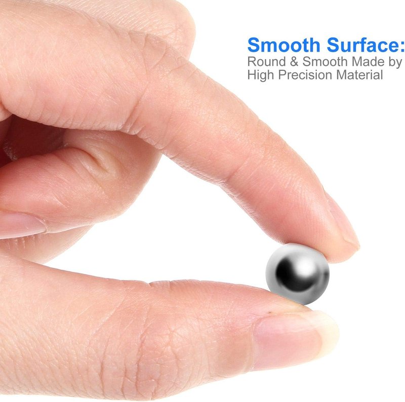 Precision Steel Bearing Balls - 1200 Pcs 9mm Slingshot Ammo | Ideal for Hunting & Target Practice