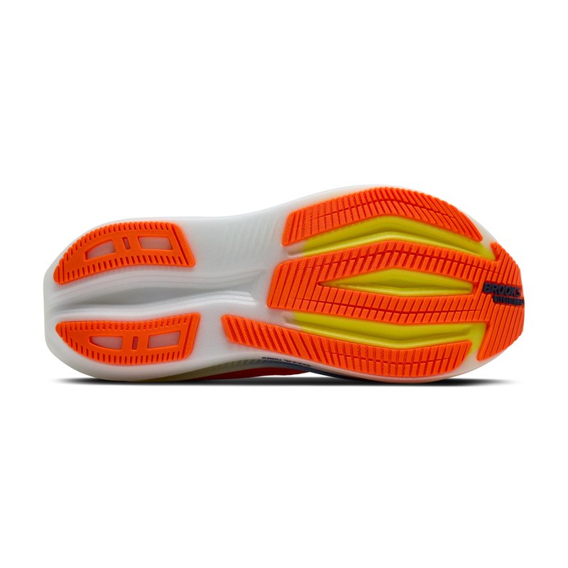 Brooks Men’s Glycerin Max 2 Neutral Running & Walking Shoe - Orange/Beacon Blue/Nightlife - 9.5 Medium