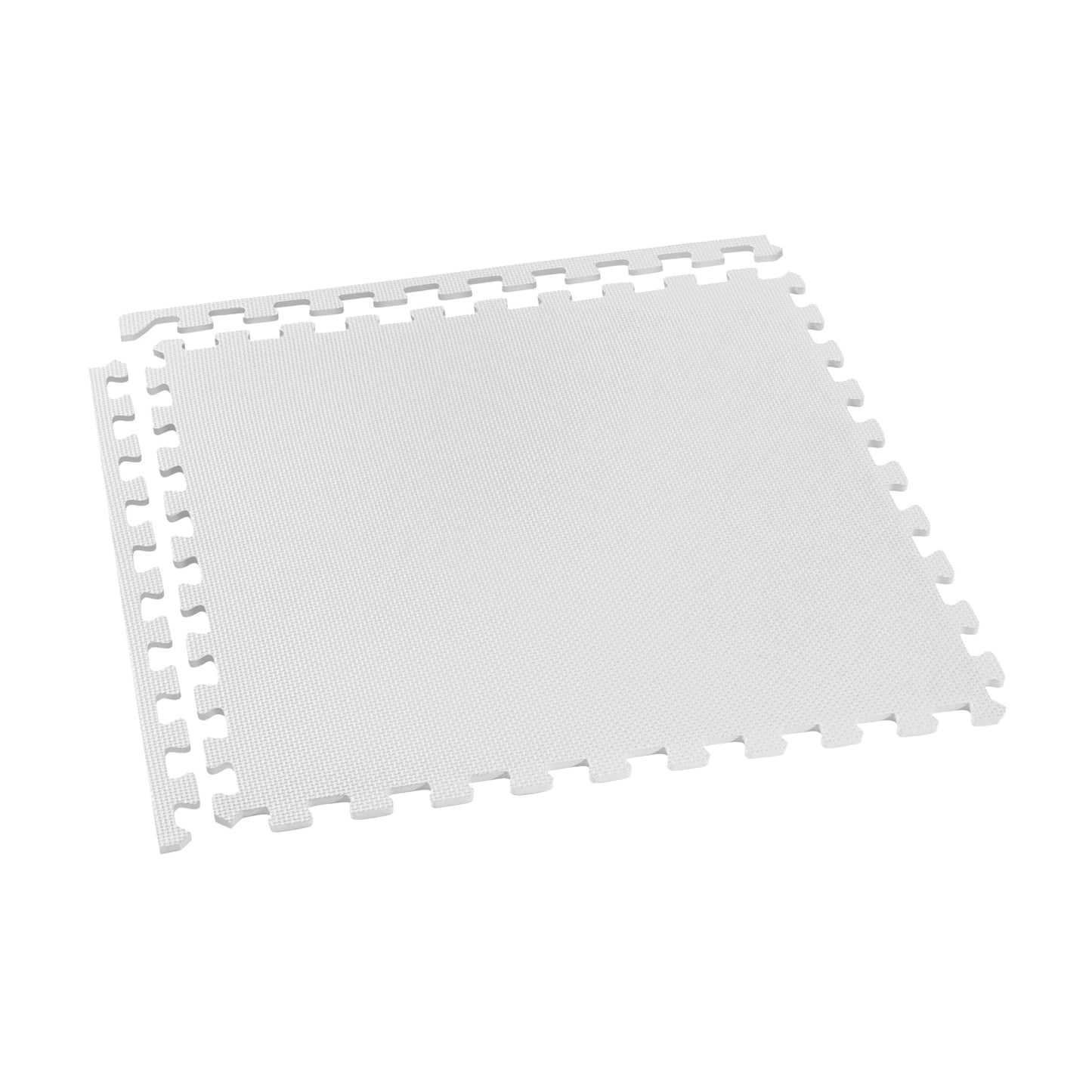 We Sell Mats 1/2" Thick Multipurpose EVA Foam Exercise Floor Mat, Interlocking Tiles, Anti-Fatigue for Home or Gym, 24 in x 24 in, 12 Tiles, White