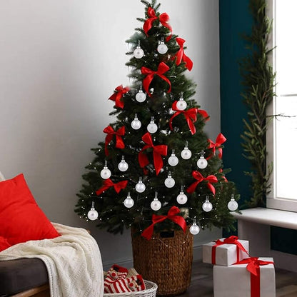 30ct Christmas Ball Ornaments, 2.36" Shatterproof Christmas Tree Decorations, Perfect Hanging Ball for Indoor/Outdoor Holiday Party Decor