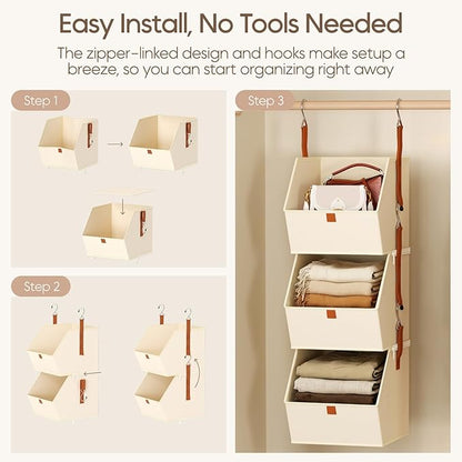 Collapsible Hanging Closet Organizer