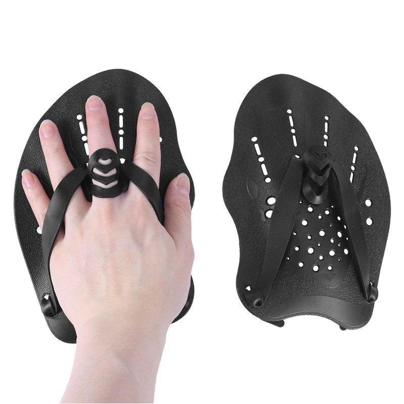 2pcs Swim Paddles Hand, Hand Paddles for Lap Swimming Training Equipment with Adjustable Straps Swim Gear for Women Men Children Improves Speed and Form