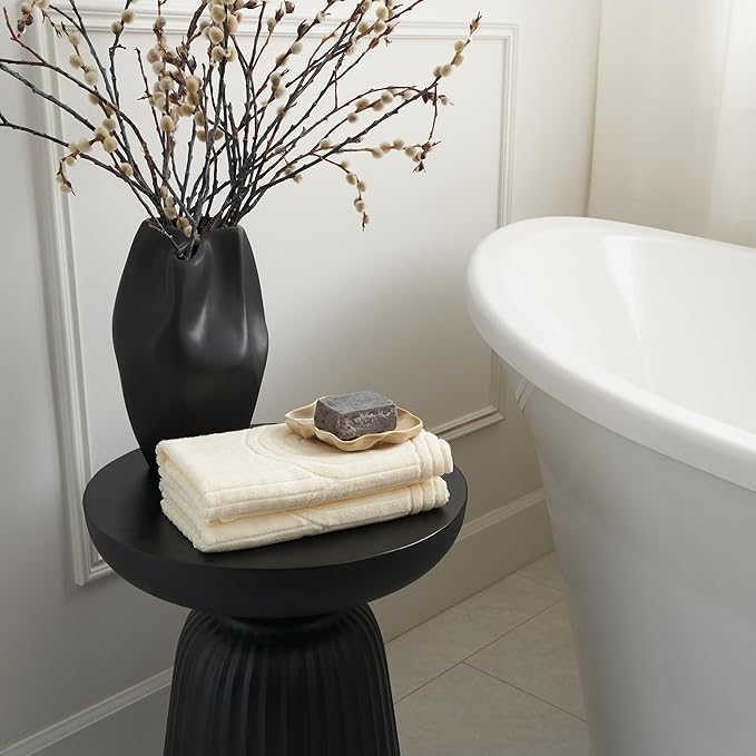 KIBAGA Decorative Hand Towels for Your Bathroom Or Kitchen – Luxurious Set of 2