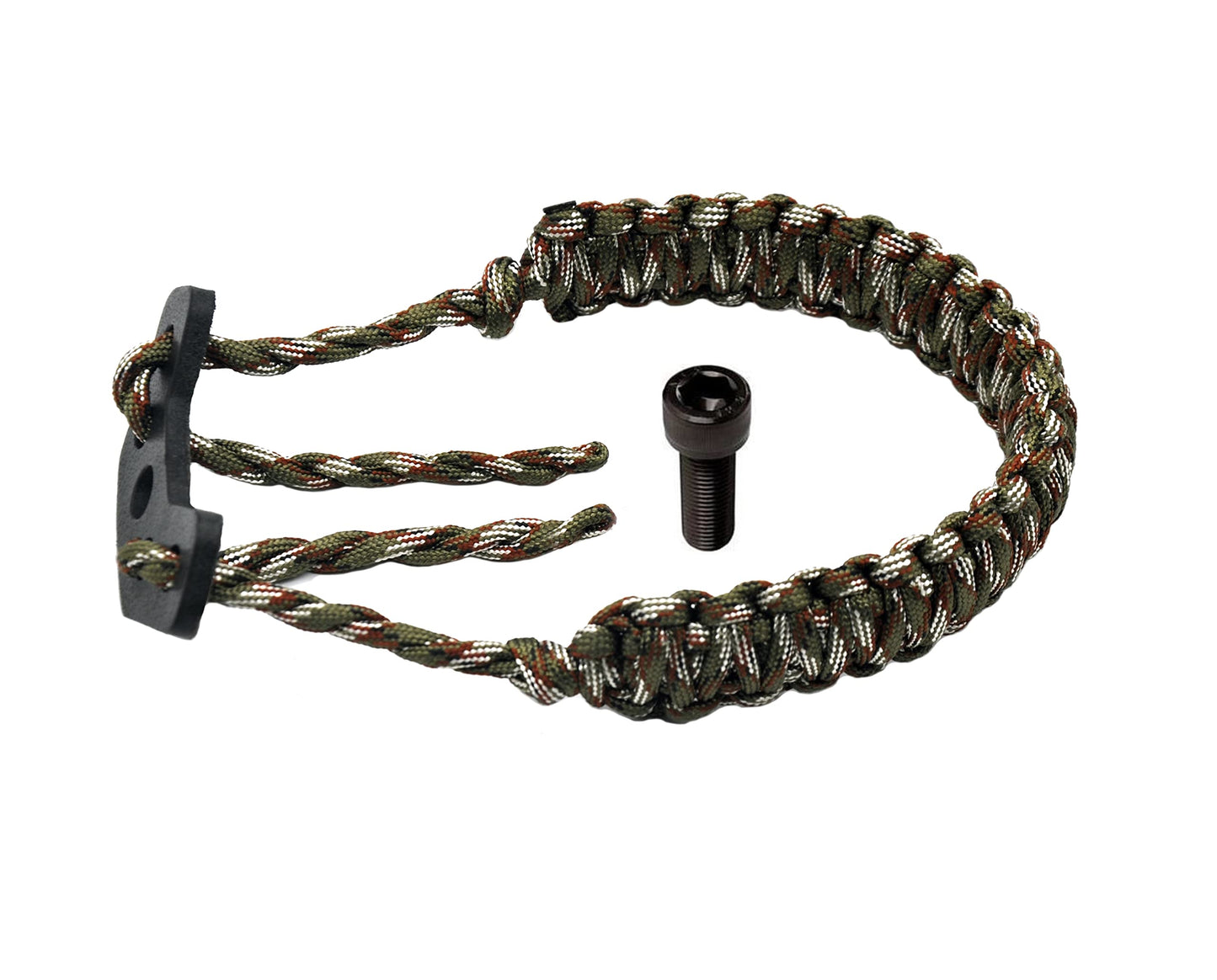 HZUTUZH 250 Paracord Bow Archery Wrist Sling - Multi Functional Survival Compound Bow Wrist Sling for Hunting & Shooting - No Stabilizer Needed - Successive Length Greater Then 20 Feet(Black)