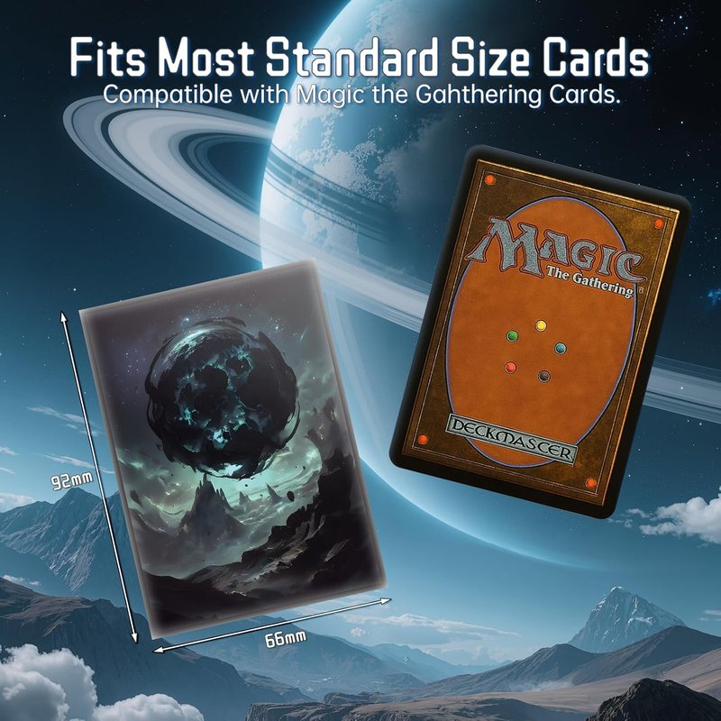 MTG Card Sleeves - Swamp | Ultra Clear Front & Matte Back, 100 Count Standard Size for Magic The Gathering
