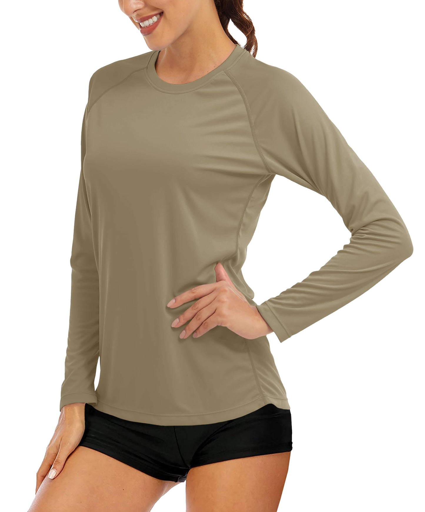 MAGCOMSEN Womens T Shirts Athletic Shirts Running Tee Shirts Women Summer Shirts for Women UPF 50+ Sun Protection Shirts Long Sleeve Shirts