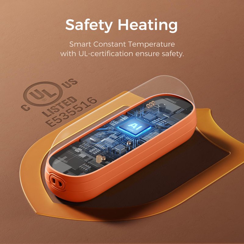 OCOOPA 2 in 1 Magnetic Rechargeable Hand Warmers, UT2s Mini Electric Handwarmers 2 Pack, Split USB-C, Reusable Portable Pocket Heater, Raynauds, Golf, Christmas, Tech Gifts for Women Men
