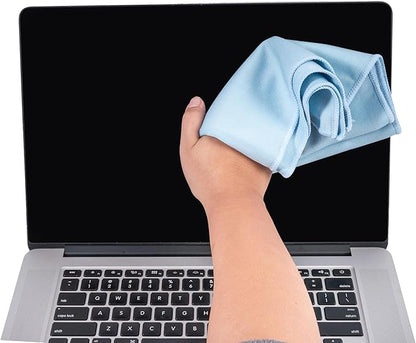 KLNYOO Microfiber Glass Cleaning Cloths Lint Free Streak Free Quickly and