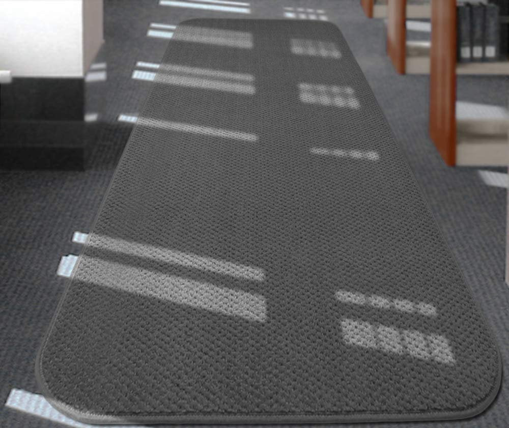 House, Home and More Skid-Resistant Carpet Runner - Gray - 10 Feet X 48 Inches