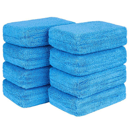 HOMEXCEL Microfiber Applicator Pads, Scratch-Free Car Wash Sponge for Cleaning, Premium Wax Foam Applicator Pads for Car Detailing, 5”x3”, 8Pack