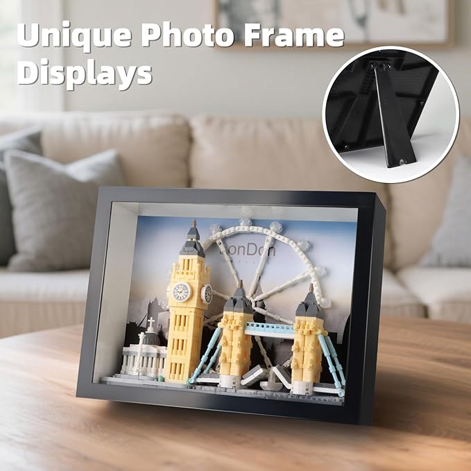 London City Skyline Micro Building Set World Famous Architecture Model 3D Wall Art Home Office Décor Display Landmarks London Bridge Gift Toy for Adults Kids 12+ (1111PCS)