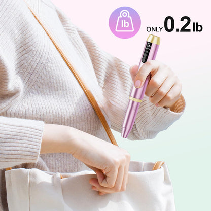 20000RPM Electric Nail Drill Compact Portable Efile Professional Manicure Pedicure Nail File Drill Kit for Acrylic, Gel Nails and Home Salon Use