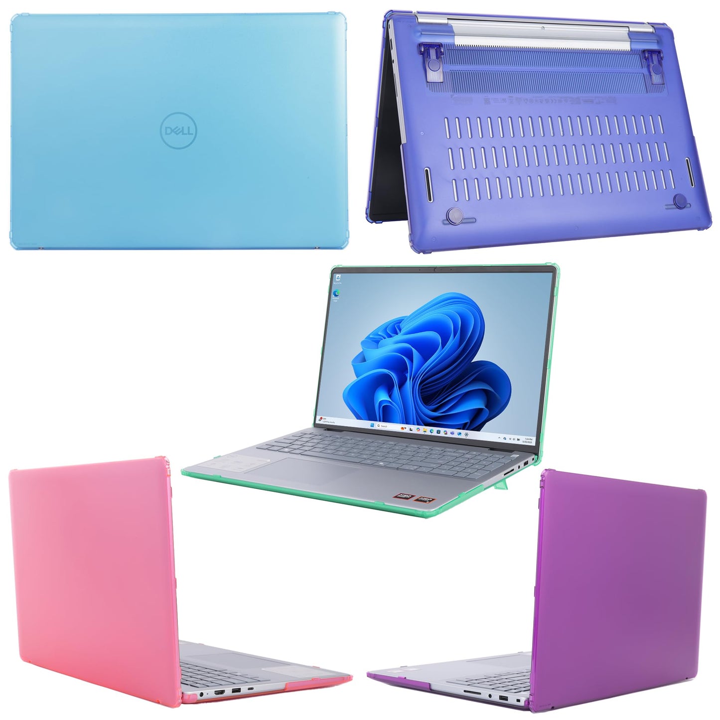 mCover Case Only Compatible with 2024～2025 16" Dell Inspiron 16 5640 5645 Series Clamshell Windows Laptop PC (NOT Fitting Any Other Dell Models) - Aqua