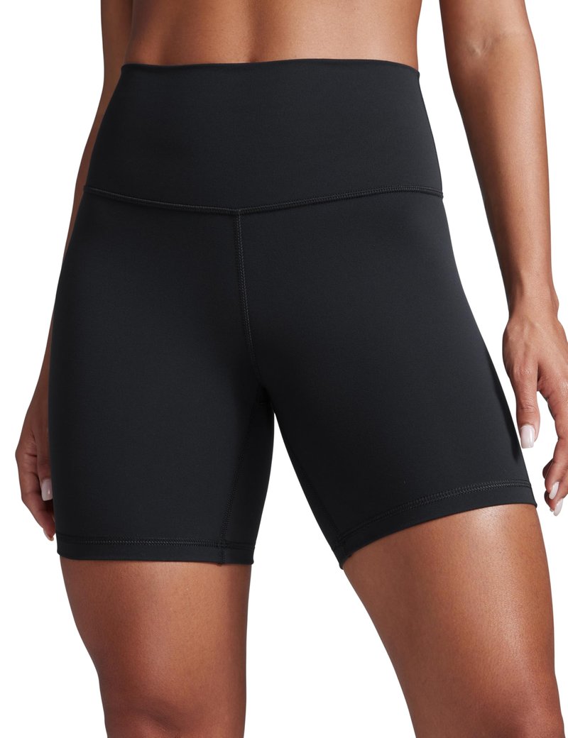 CRZ YOGA Butterbreeze Athletic Biker Shorts 6'' - High Waisted Workout Gym Volleyball Running Yoga Tummy Control Womens Black Large