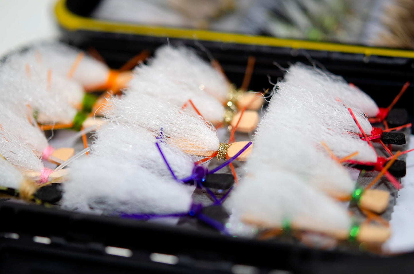 40 Premium Hand Tied Fly Fishing Flies Assortment | Marabou Muddler Minnow and Stimulator Rubber Legs, Chubby Chernobyl Ant | Dry, Wet, Nymphs, Streamers, Hopper, Terrestrials