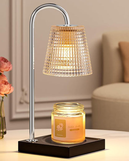 Hong-in Candle Warmer Lamp with Timer Dimmer,House Warming Gifts New Home Room Decor,Birthday Gifts for Women Mom Sister,Modern Wax Warmer for Scented Wax Jar Candles