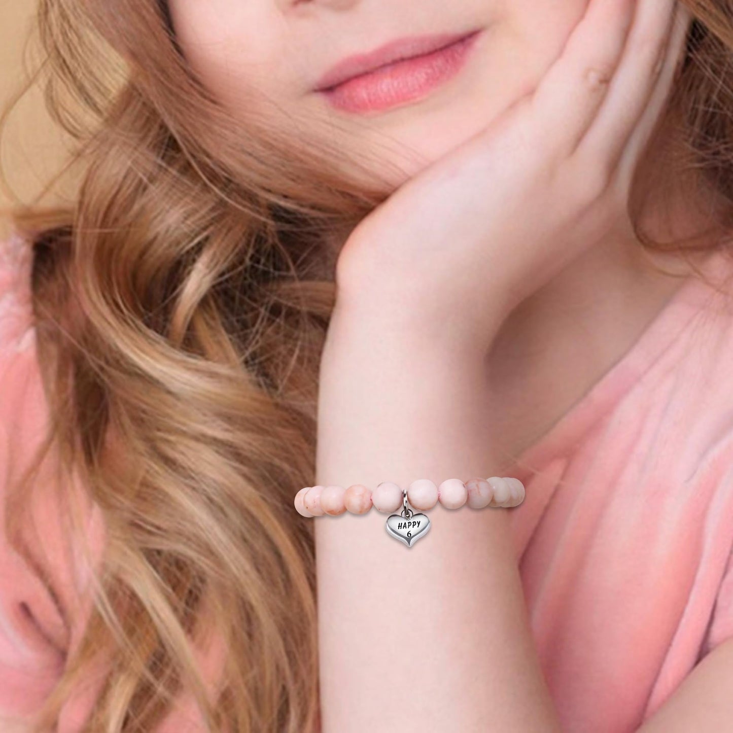 Sereney 6 Year Old Girl Birthday Gift, Adjustable Beaded 6th Bday Bracelets as 6th Birthday Gifts for 6 Year Old Girls, Six Year Old Girl Bday Gifts for Daughter Niece Granddaughter Girls