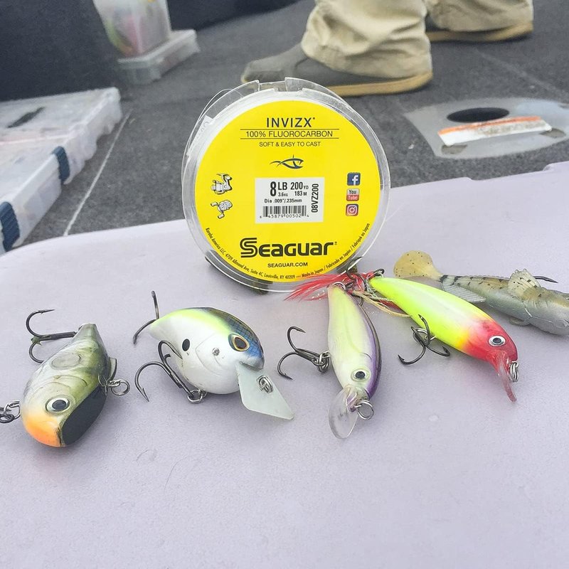 Seaguar InvizX Fishing Line - 100% Fluorocarbon for Freshwater | Clear, Multiple Sizes Available