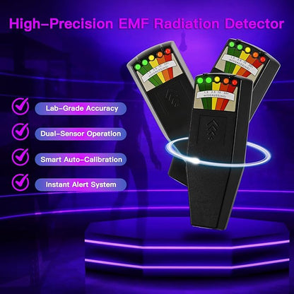 7-in-1 Ghost Hunting Equipment Kit for Paranormal Enthusiasts,Includes EMF Meter,EVP,Dowsing Rods,UV Light & Cat Balls-Novelty Set for Entertainment Use