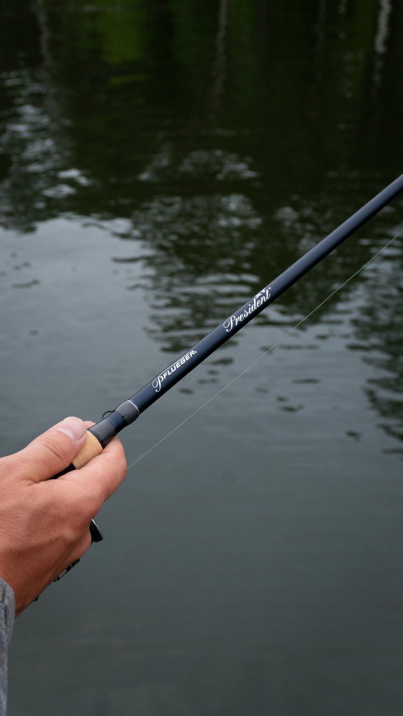 Pflueger 7' President XT Spinning Rod, Medium Light Power, 2-Piece Graphite Rod, Light and Sensitive Fishing Rod Ideal for Bass, Walleye, Panfish, Trout and Steelhead