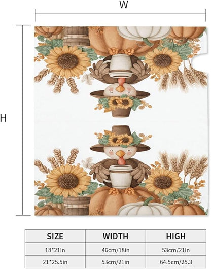 DADABULIU Mailbox Covers Thanksgiving Turkey Pumpkin Fall Magnetic Letter Post Box Cover Standard Size 25.5 x 21 Inch Garden Yard Home Decorative
