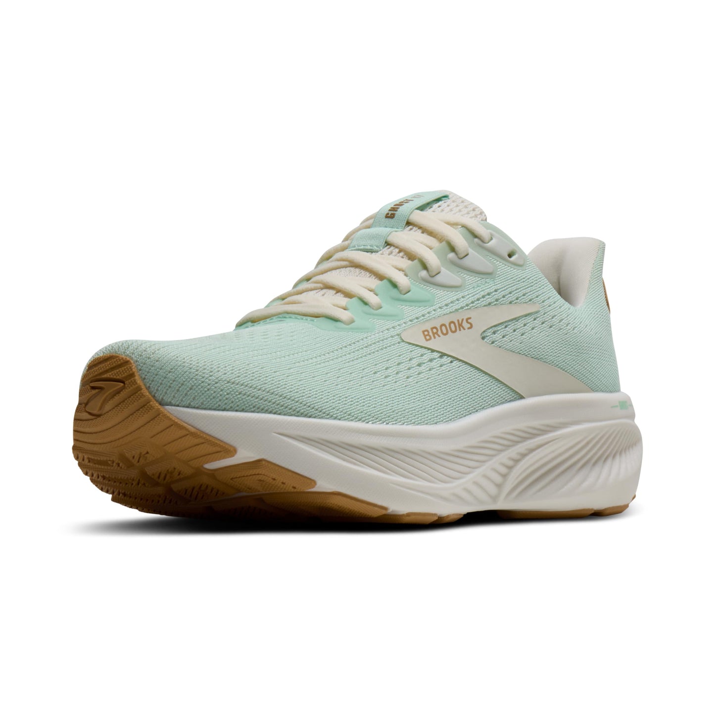 Brooks Women’s Ghost 17 Neutral Running Shoe - Honeydew/Coconut/Taffy - 6 Medium