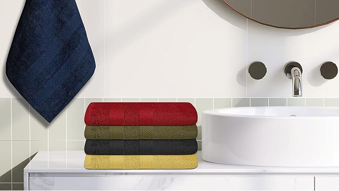 ZUPERIA Classic Hand Towels Pack of 10 100% Ring Spun Cotton Light Weight &