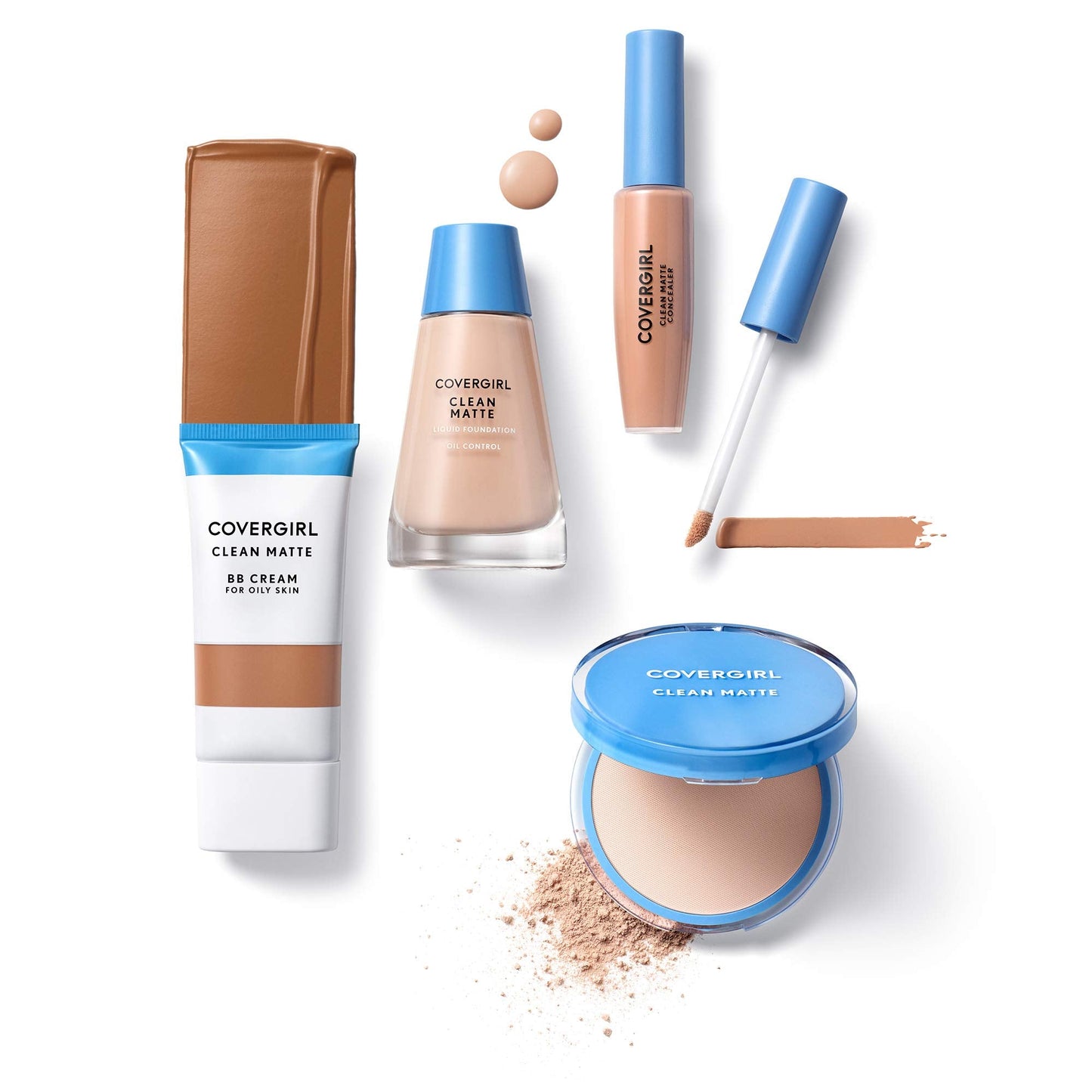COVERGIRL - Clean Matte Concealer, Oil-Free, Lightweight Formula, Blendable, Natural-Looking Coverage, 100% Cruelty-Free