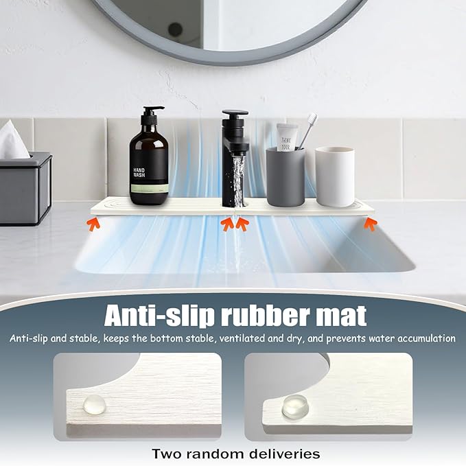 Stargaz Faucet Mat For Kitchen Sink，Sink stone quick dry around faucet