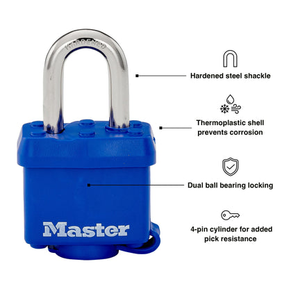 Master Lock 312D Weatherproof Padlock, 1