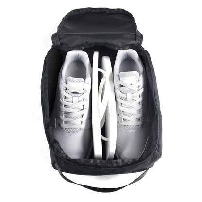 Gloppie Shoe Bags for Travel Shoe Pouch Portable Large Shoes Storage Bag for Men Women Shoe Organizer Black Shoe Packing Cubes for Travel Gym Sport Must Have for Business Trip Bolsa de Zapatos