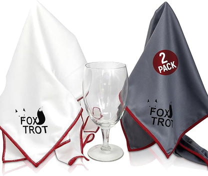 Fox Trot Large Microfiber Polishing Cloths | Streak Free, Lint Free Shine and