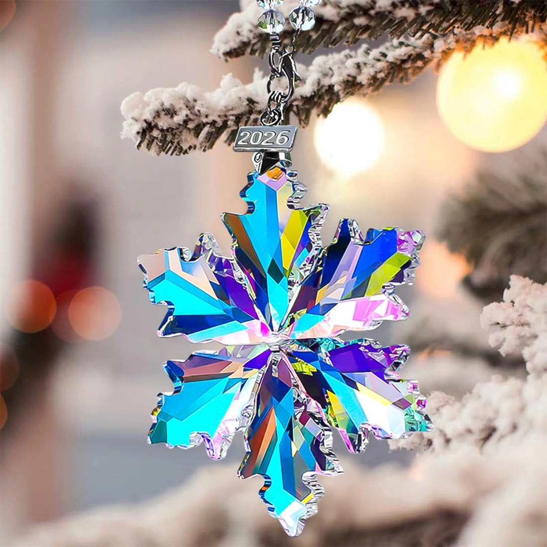 2026 Christmas Ornaments, Crystal Snowflake Ornaments, Pretty Beautiful