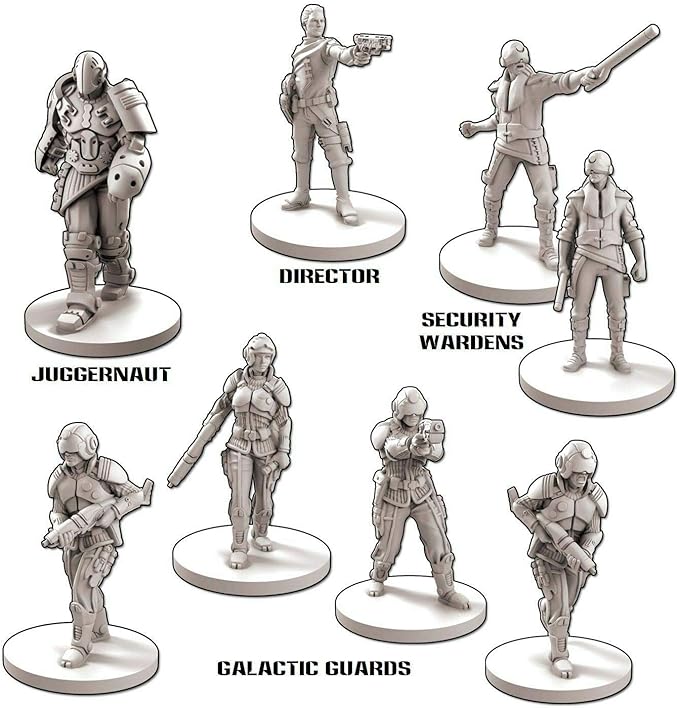 Battle Systems Core Space Galactic Corps Expansion Set - 28mm Miniatures - Board Game -Event Cards -Modular 3D Terrain - Wargaming BSGCSE002