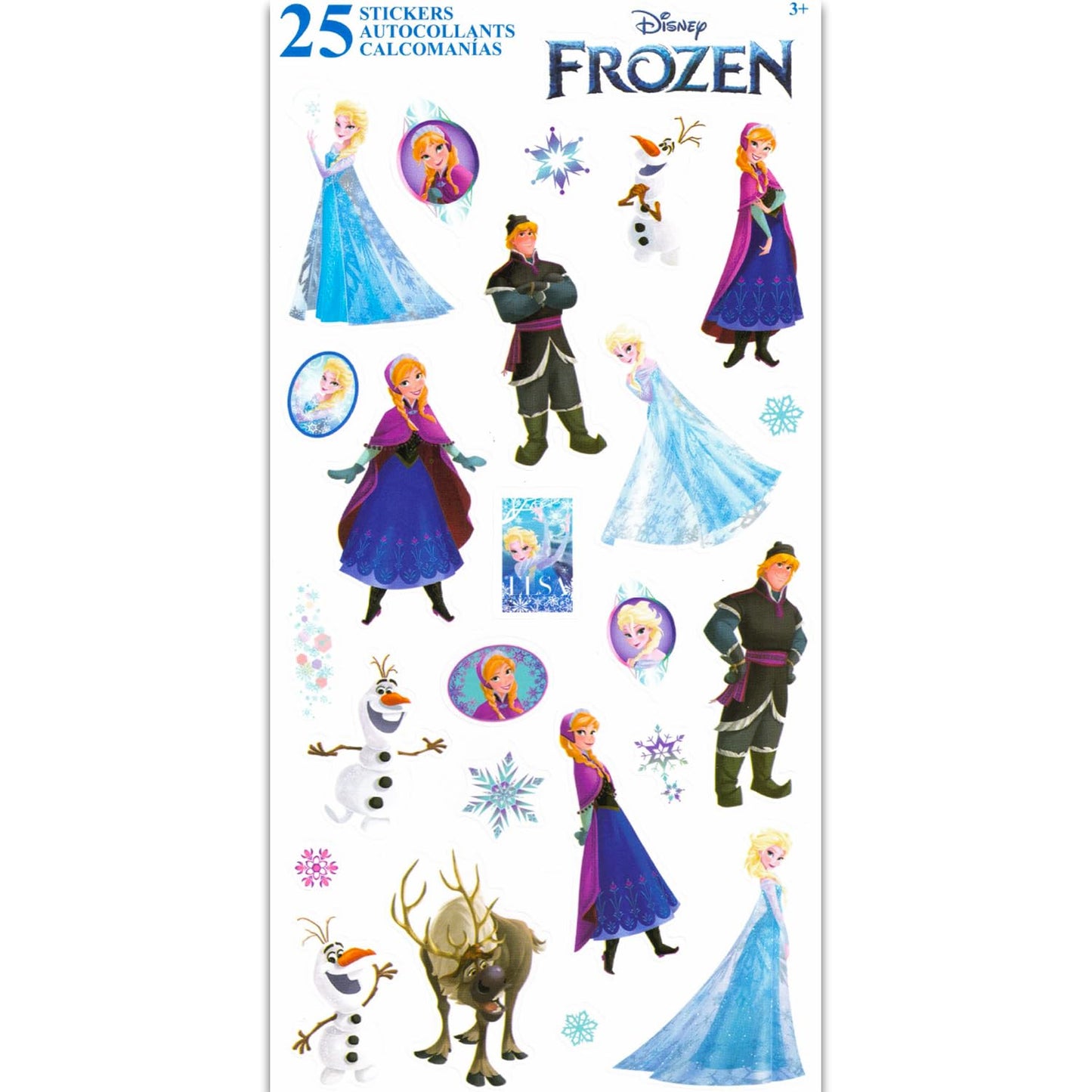 Disney Frozen Anna and Elsa Backpack School Supplies Set for Girls ~ Bundle with 16" Frozen School Bag, Lunch Bag, Plastic Water Bottle, Frozen Stickers, and More.
