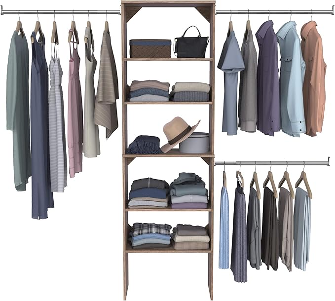 ClosetMaid SuiteSymphony Wood Closet Organizer Starter Kit