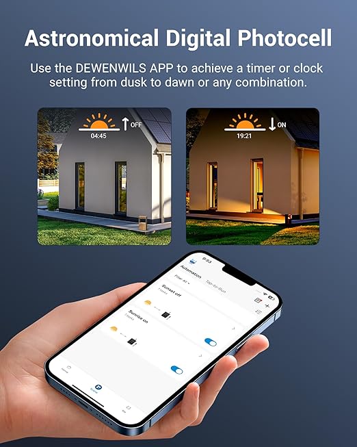 DEWENWILS 300W Smart Low Voltage Transformer, Compatible with Alexa and Google Home, 120V AC to 12V AC for LED Landscape Lights, Outdoor Lighting, ETL Listed, Waterproof, Schedule and Timer